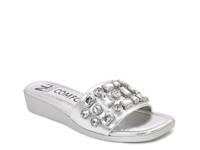 Seaside Wedge Sandal Silver Metallic view