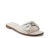 Violeta Sandal Cream/Light Blue Striped Fabric view