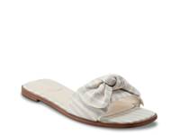 Violeta Sandal Cream/Light Blue Striped Fabric view