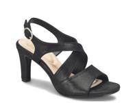 Jolene Sandal Black Metallic Leather view