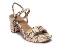 Canto Platform Sandal Snake Print view