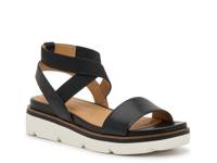Jess Wedge Sandal Black view