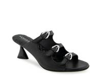 Jenna Sandal Black Leather view