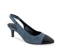 Levi Pump Blue Denim Fabric view