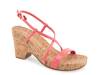 Miles Platform Sandal Coral Patent view