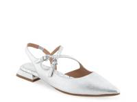 Napoli Flat Silver Metallic Synthetic view