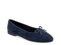 Novia Ballet Flat Navy Suede view