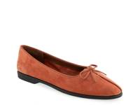 Novia Ballet Flat Rust Suede view
