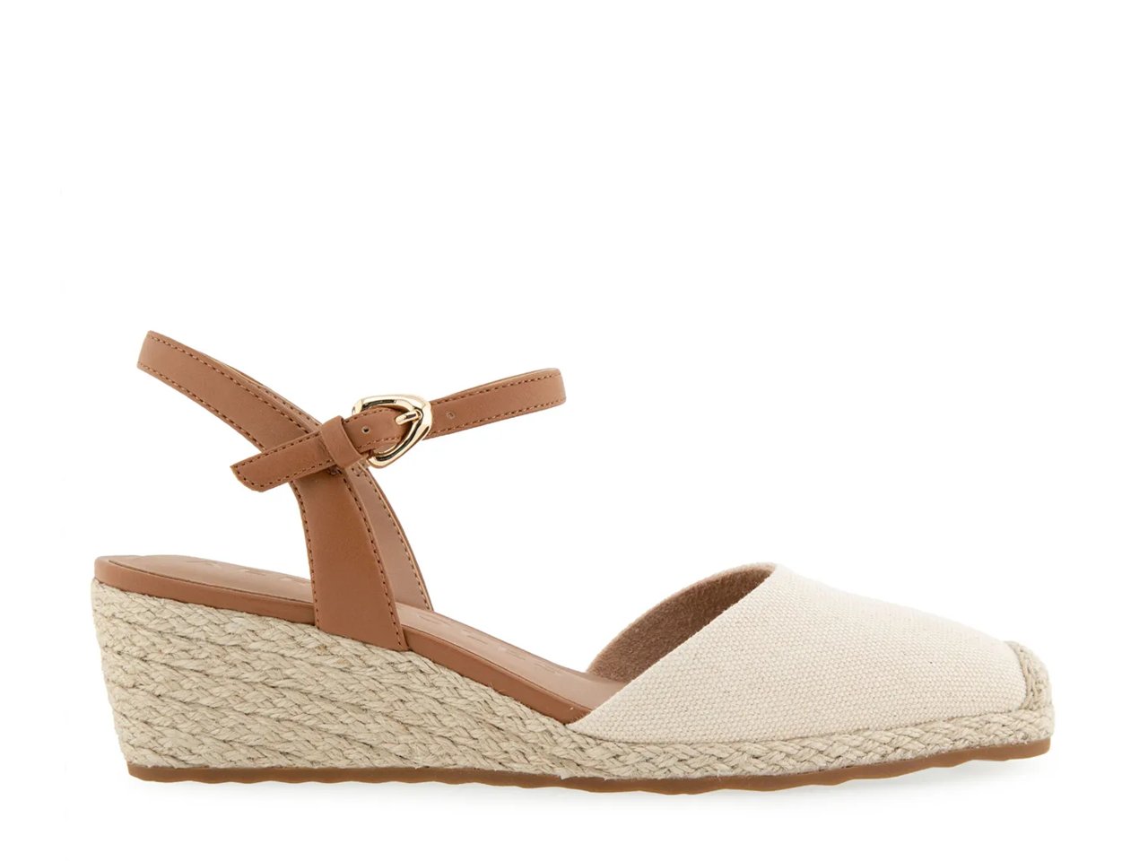 Real Espadrille Wedge Pump