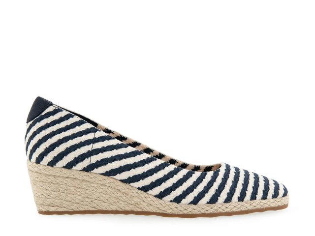 Roma Espadrille Wedge Pump
