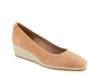 Roma Espadrille Wedge Pump Tan Suede view