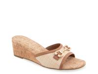 Wava Wedge Sandal Natural Beige Raffia view