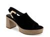 Zella Platform Sandal Black Suede view