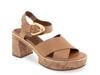 Zephyr Platform Sandal Tan Leather view