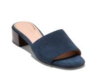 Calli Single Band Sandal Navy Suede view