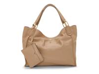 Deena Leather Tote Cappucino view