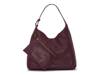 Jenna Leather Hobo Bag Wine Red view