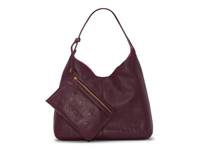Jenna Leather Hobo Bag Wine Red view