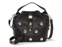 Pippa Leather Bucket Bag Black view
