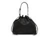 Pippa Leather Bucket Bag Black view
