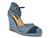 McKinly Wedge Pump Blue view