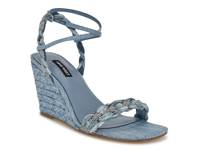 Nashy Wedge Sandal Blue view