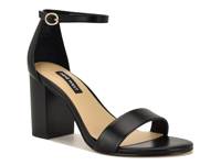 Toniann Sandal Black Stacked Heel view