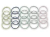 Seamless Shimmer Hair Ties - 20 Pack Multicolor view
