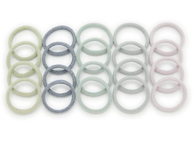 Seamless Shimmer Hair Ties - 20 Pack
