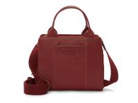 Kloe Leather Satchel Deep Merlot Red view