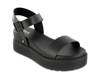 Kayci Platform Wedge Sandal Black view