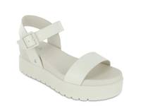 Kayci Platform Wedge Sandal Bone White view