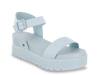 Kayci Platform Wedge Sandal Blue view
