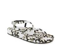 Leera Platform Sandal Off White/Black Floral Print view