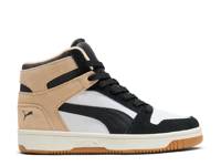 Rebound Layup High-Top Sneaker - Women's Black/White/Beige view
