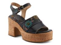 Halena Platform Sandal Grey view