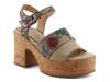 Halena Platform Sandal Taupe view