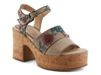 Halena Platform Sandal Taupe view