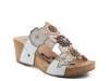 Pretty Petals Wedge Sandal Off White view