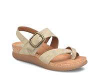 Hampton Wedge Sandal Stone Grey view