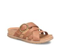 Georgette Wedge Sandal Luggage Brown view