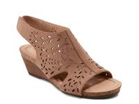 Halin Wedge Sandal Dark Brown view