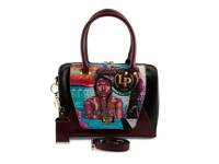 The Wall Art Satchel Burgundy view