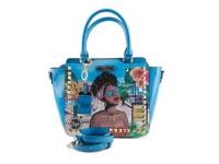 Blue In Bahamas Trapeze Satchel Blue view