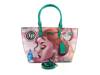 Pink In Beauty Tote Dark Green view