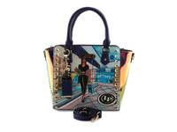 The City Trapeze Tote Purple view