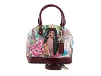 Paris Classic Bowler Satchel Burgundy view