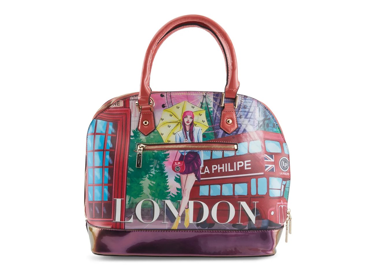 Umbrella In London Bowler Satchel
