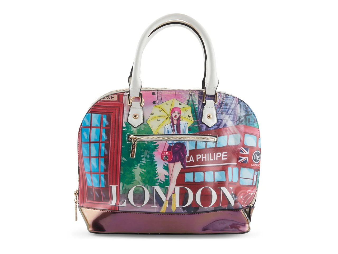 Umbrella In London Bowler Satchel