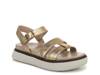 Solana Wedge Sandal Gold Metallic view